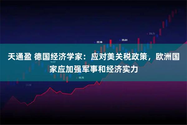 天通盈 德国经济学家：应对美关税政策，欧洲国家应加强军事和经济实力